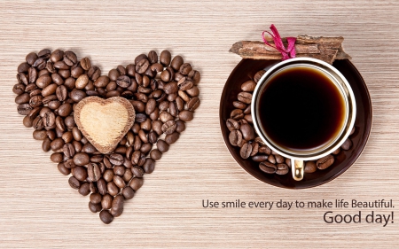 Coffee Inspiration - Coffee Bean Heart, Inspiration, Cup, Coffee