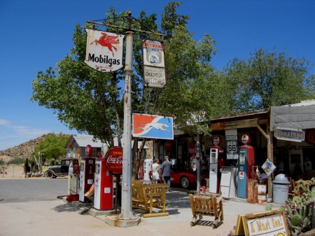 Route 66 Gas Station - old station, route 66, gas, station