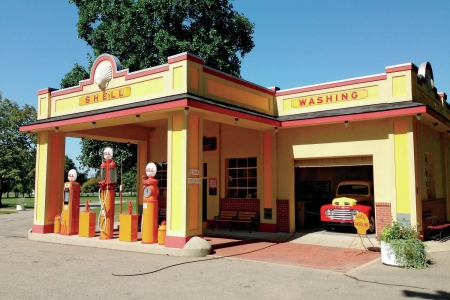 Vintage - gas, station, vintage, truck