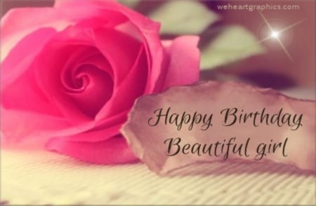 ♥‿♥birthday wishes♥‿♥ - wishes, rose, words, pink, wallpaper