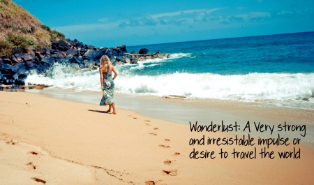 WanderLust - Waves, Woman, Sand, Beach