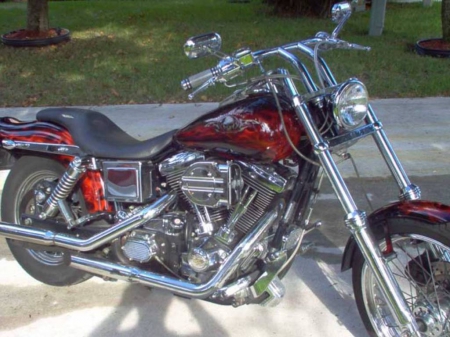 Harley Davidson Dyna - chopper, motorcycle, bike, hsrley