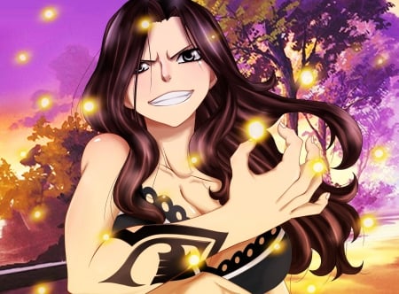 Fairy Glitter - fairy glitter, cana alberona, tenrou island arc, mage, daugter of gildarts, guild, fairy tail, anime, three great magics, manga