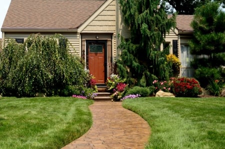 Beautiful Summer Home - summer day, beautiful summer home, summertime, summer house