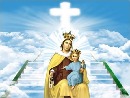 Our Lady Mary - christ, cross, jesus, mother, virgin