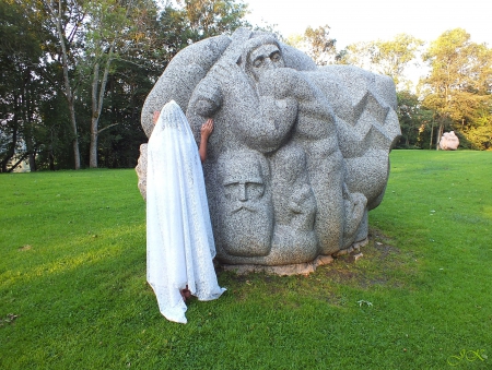 Woman in white. - nature, people, other, history