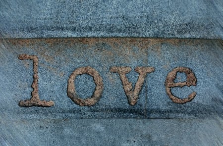 â™¥ - word, love, words, blue