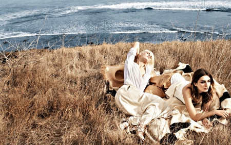 Summer day - woman, andreea diaconu, romanian, girl, day, summer, sea, model