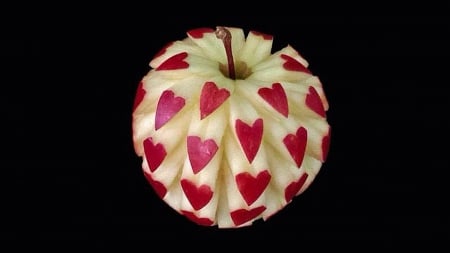 Love - beautiful, apple, love, heart