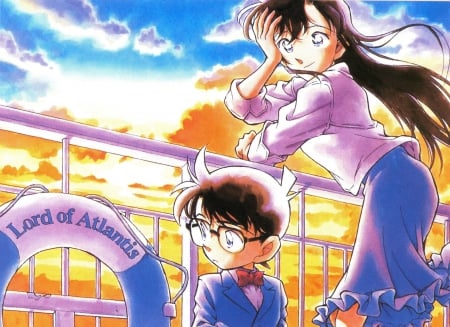 Conan & Ran - conan edogawa, detective conan, lord of atlantis, ran mouri