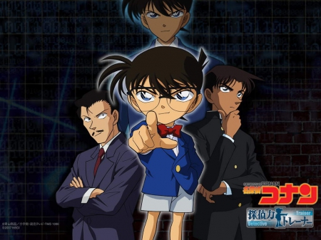 Detective Conan - mouri kogoro, shinichi kudo, conan edogawa, hattori heiji, detective conan