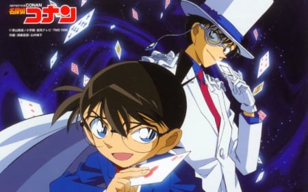 Detective Conan - card, conan edogawa, kaito kid, detective conan