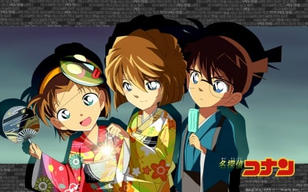 Detective Conan - conan edogawa, detective conan, ayumi, haibara ai