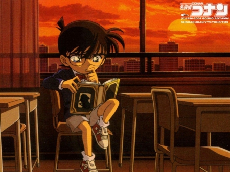 Detective Conan - sherlock holmes, conan edogawa, book, detective conan