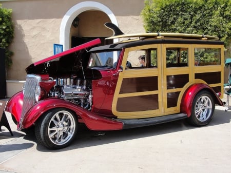 Woody - car, wagon, woody, hot rod