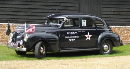 1940 Plymouth US Naval Air Station - navy, auto, plymouth, car