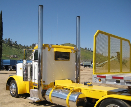 Kustom Peterbilt With Chrome Stacks - pete, semi, truck, big rig