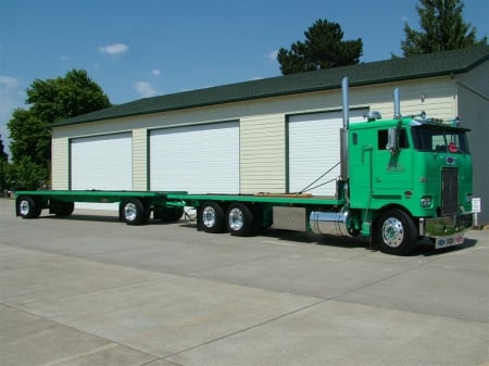 Straight Stack - 1977 Pete Cabover - truck, big rig, semi, pete