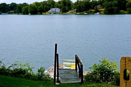 Down By The Lake - serene lake, down by the lake, scenic lake, tranquil lake, peaceful lake