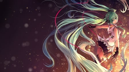 Hatsune Miku - hatsune, pretty, vocaloid, anime, miku