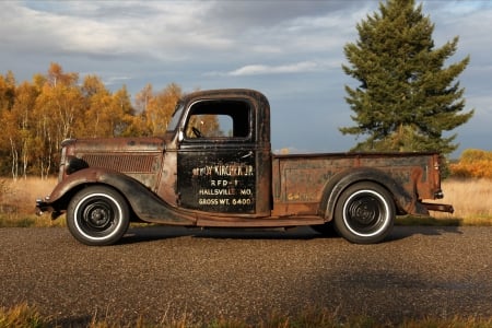 1937 Ford Truck - truck, pickup, rat, ford