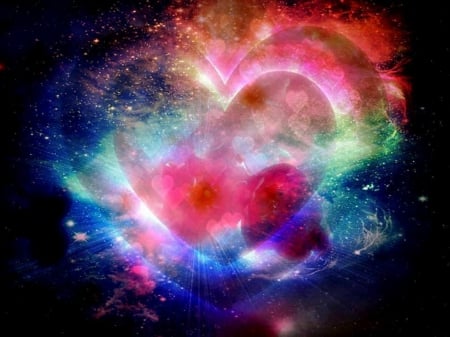 hearts-nebula - stars, same, many, colors, shine