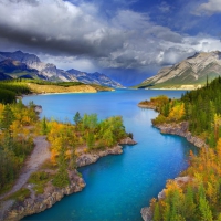 Abraham Lake in the Summer