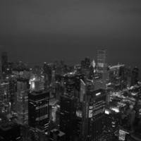 Chicago at night