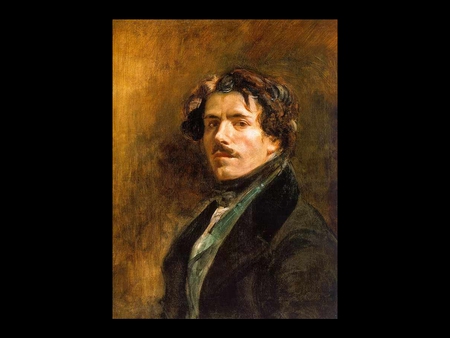 Self-portrait by Eugene Delacroix - louvre, paris, painting, museum, france, delacroix