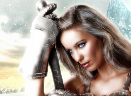 warrior girl - women, fantasy