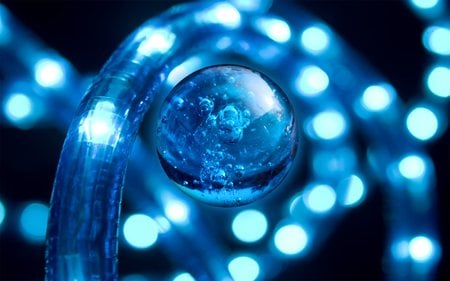 Neonomicon - glow, glowing, abstract, blue, orb