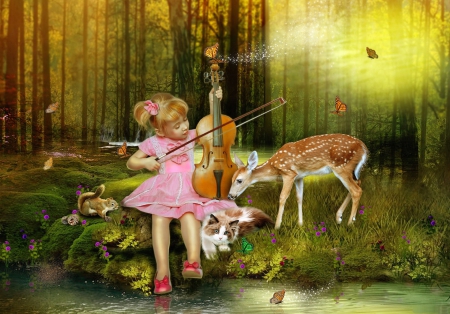 Forest violinist