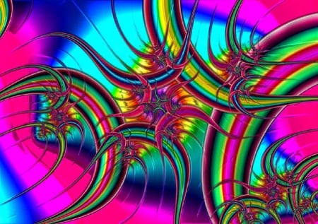 COLOURFUL ABSTRACT - colourful, creation, abstract, art