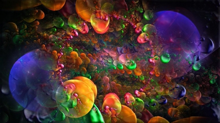 OUTER SPACE - orbs, creation, abstract, art