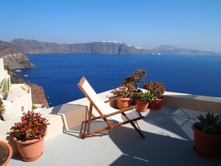 Sunny Santorini - Greece, Lounge Chair, Santorini, Roof top