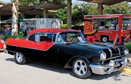 1955 Pontiac - Red, GM, Black, Classic