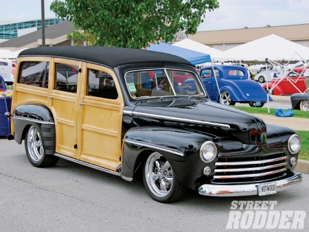 47 Ford Wagon - ford, classic, black, wood