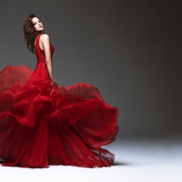 beautiful red dress