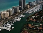 aerial view of miami