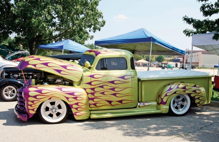 49 Chevy Pickup - bowtie, classic, custom paint, gm