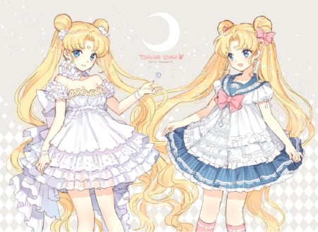 Tsukino Usagi - girls, princess, usagi, long hair, loli, serenity, nardack, anime, cute