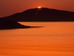 orange sound in a united kingdom sunset