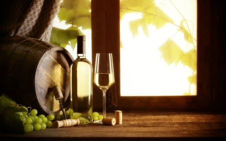 Wine - grapes, wine, fruits, window