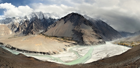 wonderful our planet - river, clouds, earth, mountains