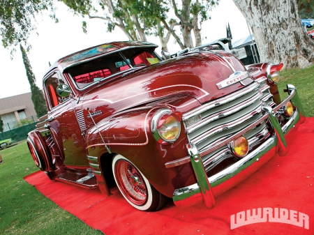 Lowriding Chevy - lowrider, chevy, pickup, truck