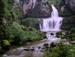 Billaude Waterfall, Jura, France