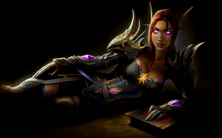 Blood Elf Paladin - woman, mystic, girl, paladin, warrior, mystical, knight, fantasy, blood elf