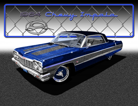 1964 Chevy Impala - impala, lowered, custom, chevy