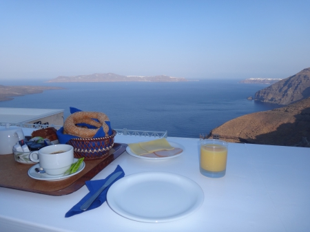 Breakfast in Santorini - Breakfast, Greece, Santorini, Coffee