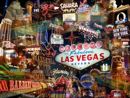 Fabulous Las Vegas - las vegas, sahara, flamingo, excalibur, mgm, stardust, barbary coast, new york, roulette, casino royale, fremont street, gambling